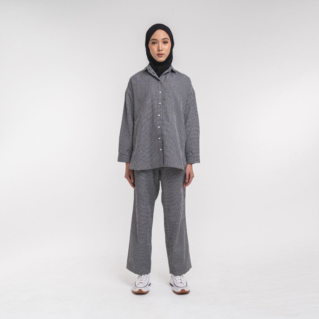 Oversized Shirt Black-White