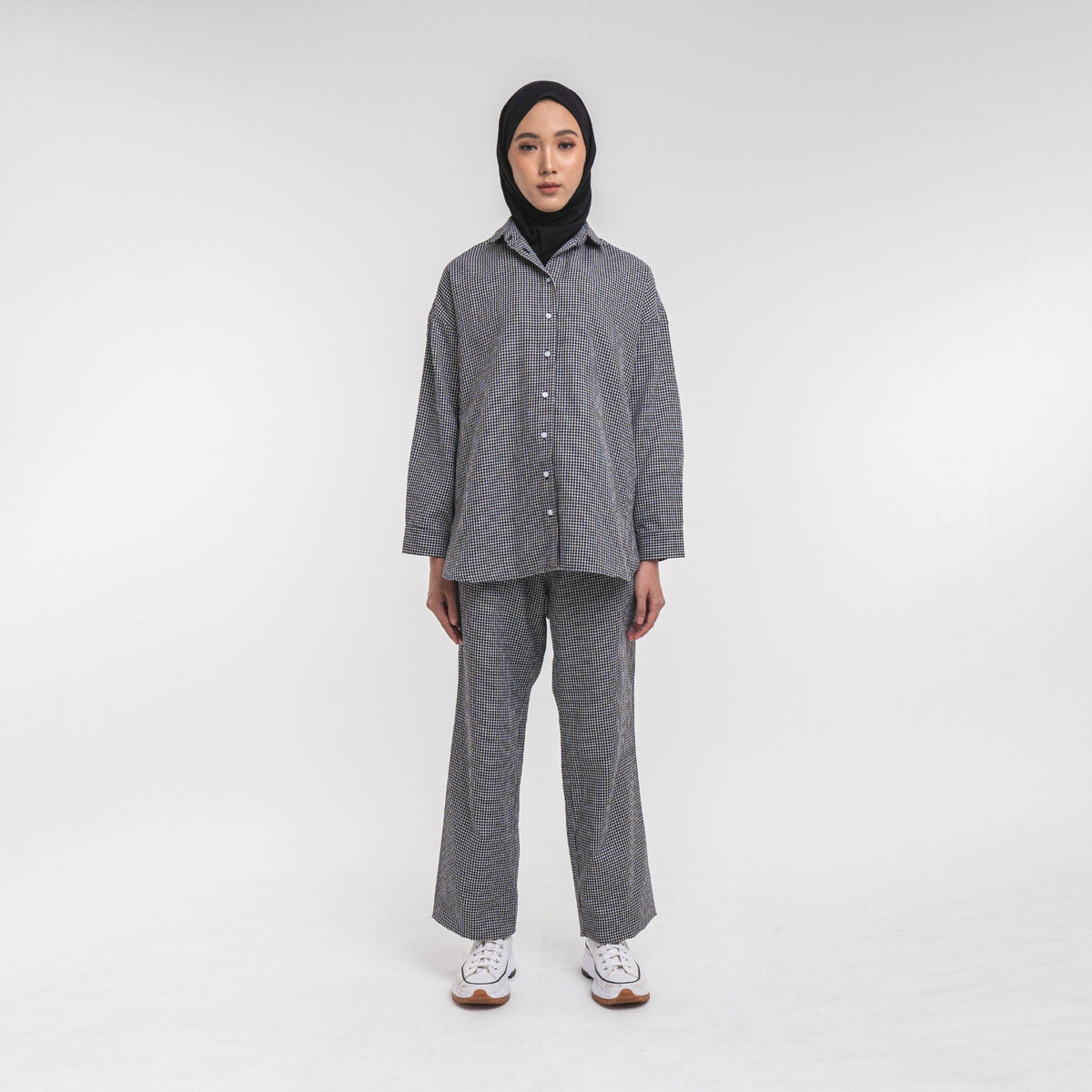 Oversized Shirt Black-White
