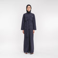 Safari Shirt Dress Navy