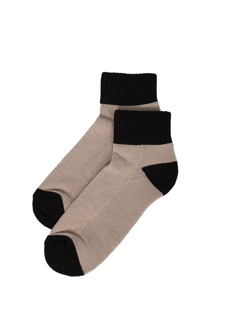 Solid Ankle Socks Khaki