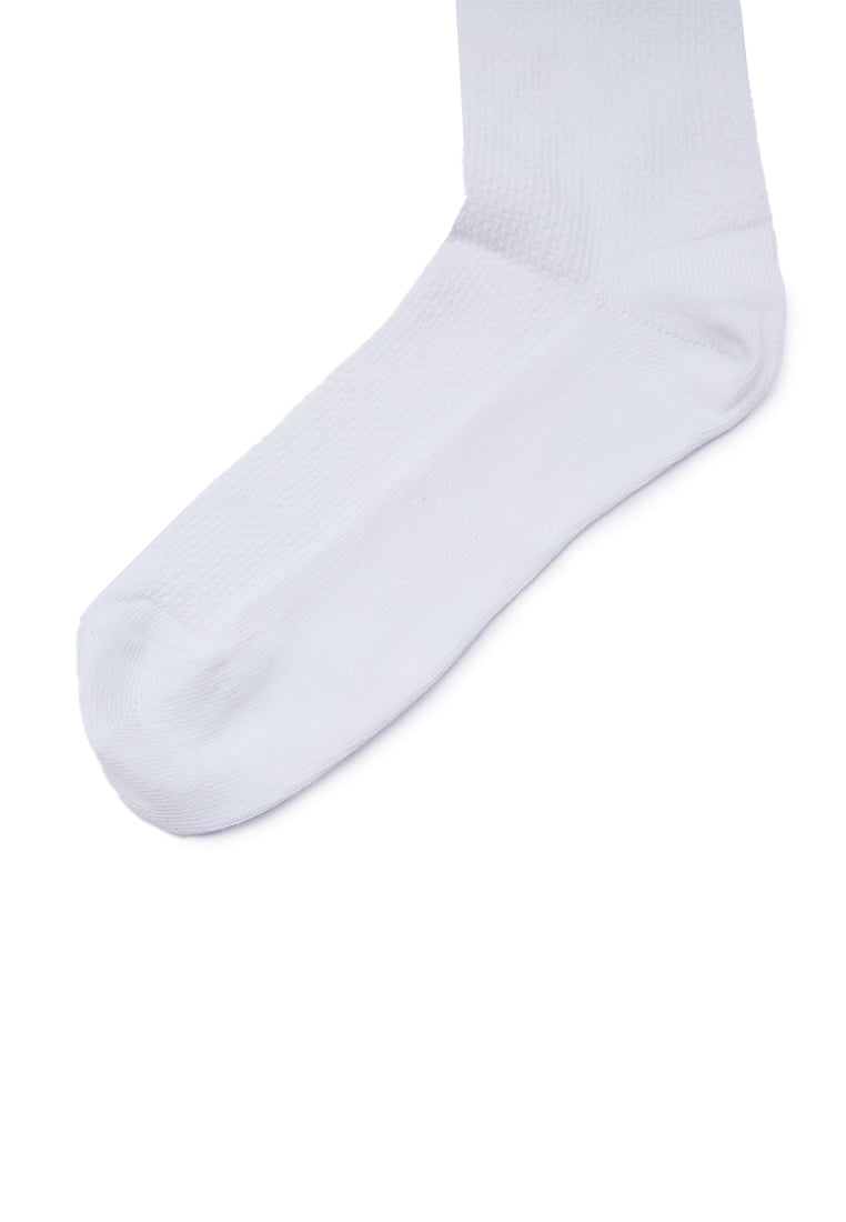 White Crew Length Socks