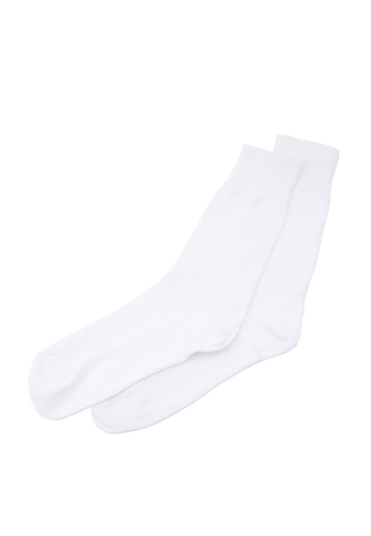 White Crew Length Socks