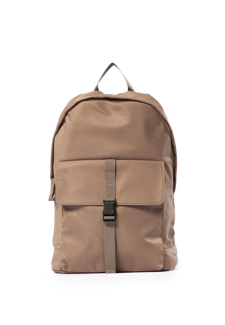Backpack Khaki with Front Pocket