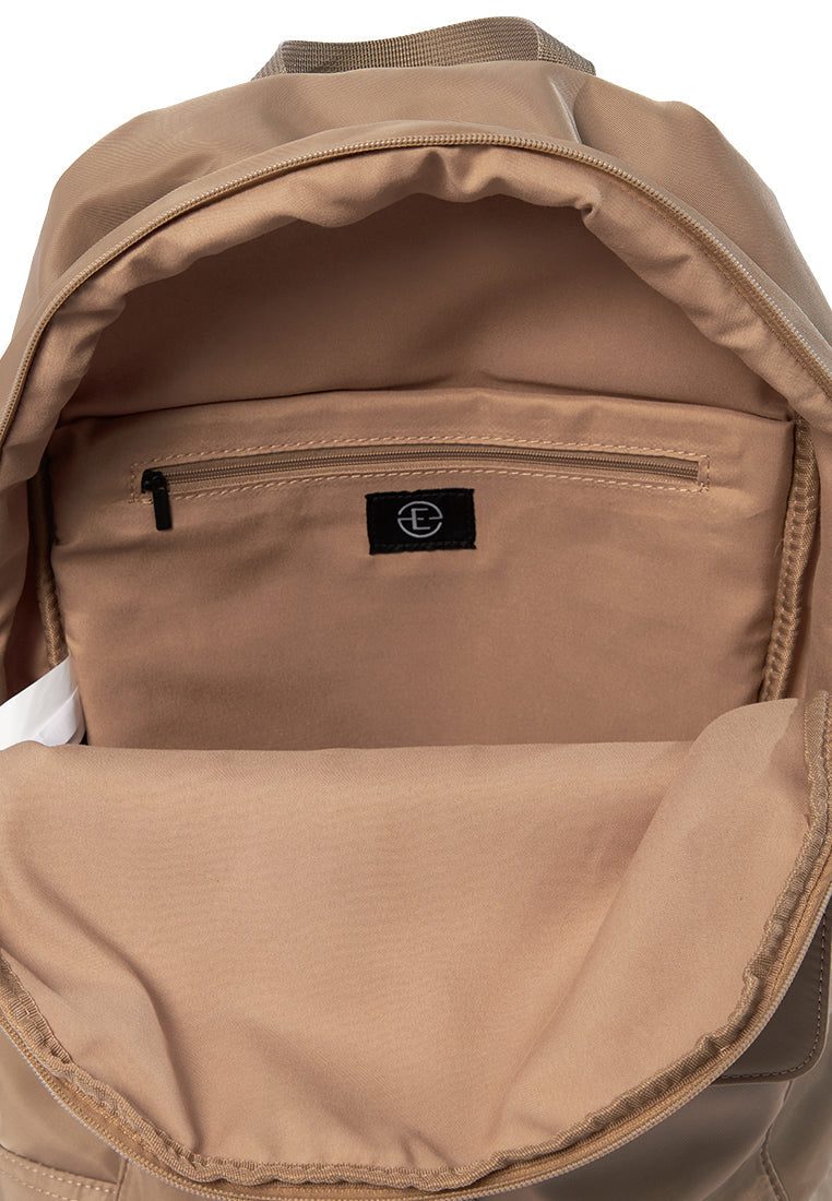 Backpack Khaki with Front Pocket