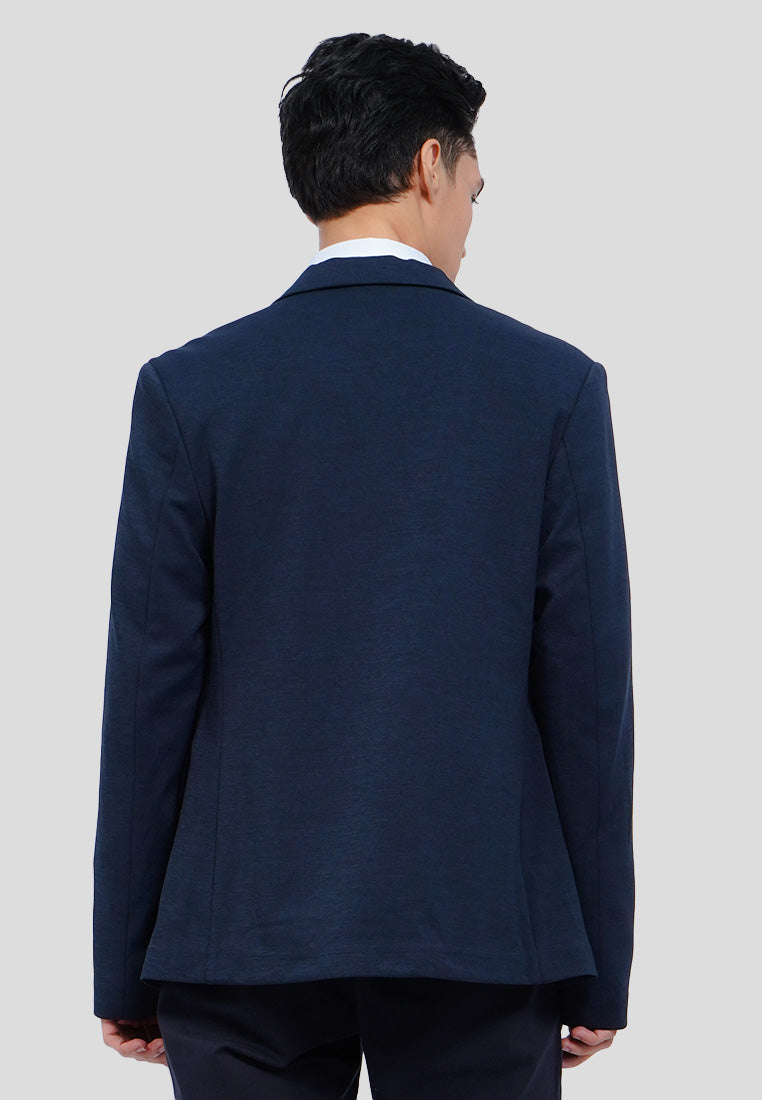 Slim Fit Half Lining Knit Blazer