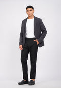 Slim Fit Half Lining Knit Blazer