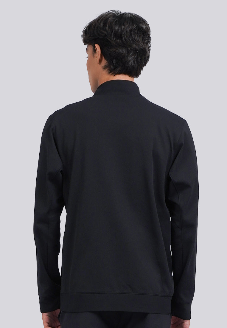 High Collar Active Knit Jacket