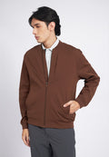 Long Sleeve Knit Bomber Jacket