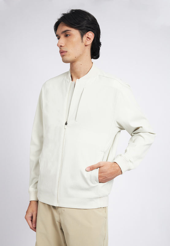 Long Sleeve Knit Bomber Jacket