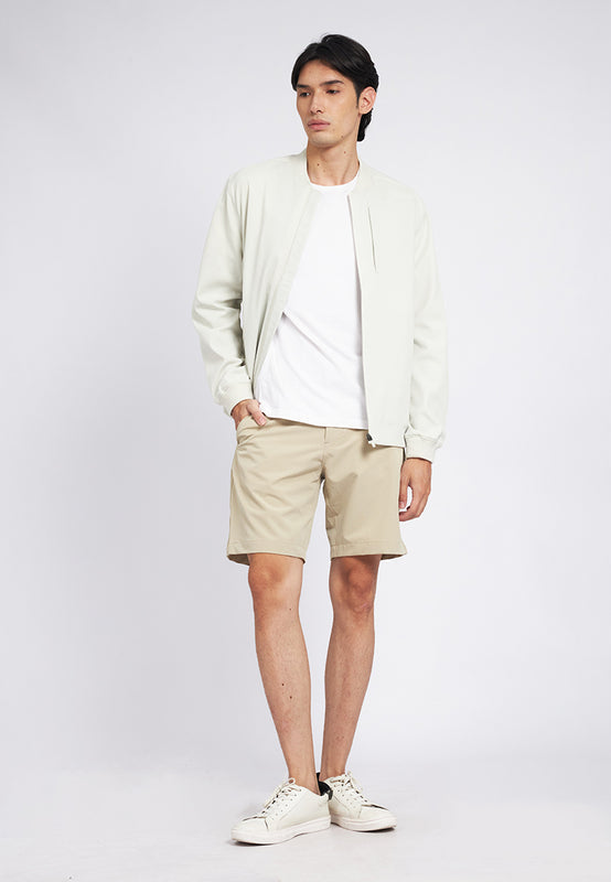 Long Sleeve Knit Bomber Jacket