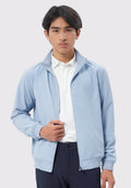 4-Way Stretch High Collar Jacket Blue