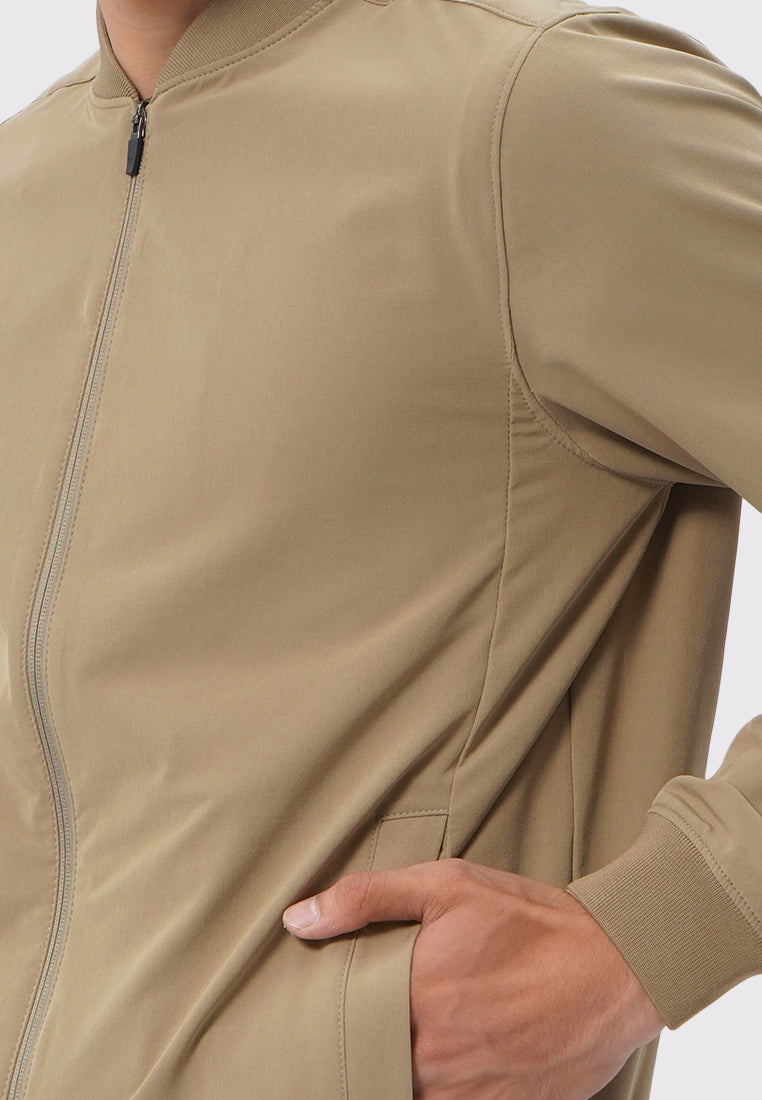 4-Way Stretch Bomber Jacket Sand