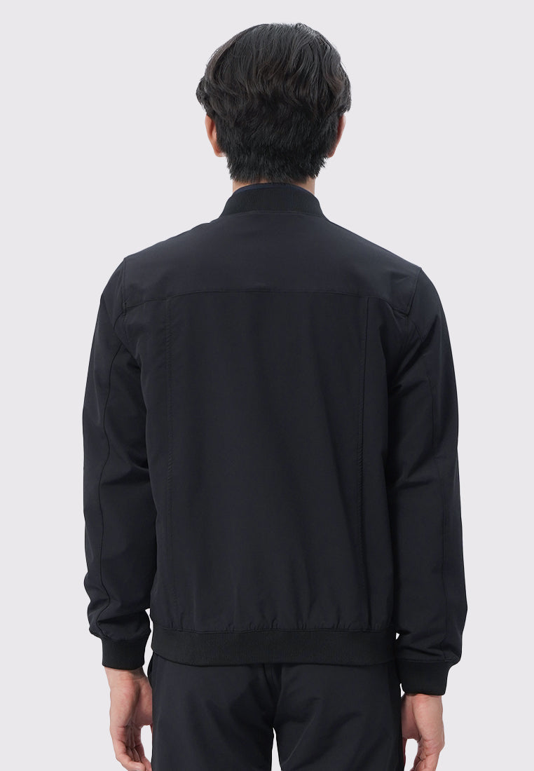 4-Way Stretch Bomber Jacket Black