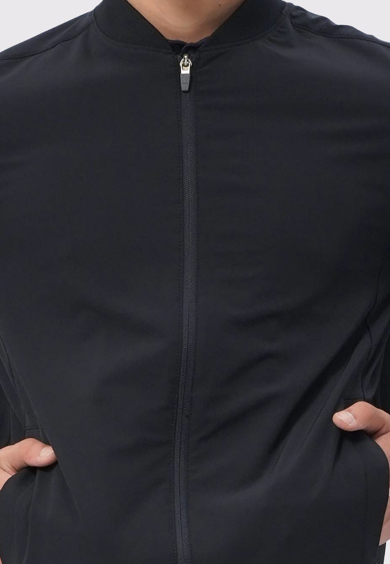 4-Way Stretch Bomber Jacket Black