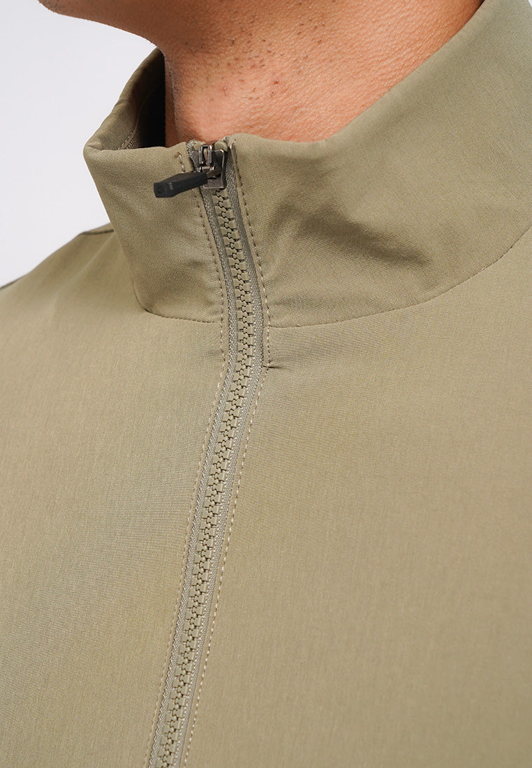 4-Way Stretch High Collar Jacket