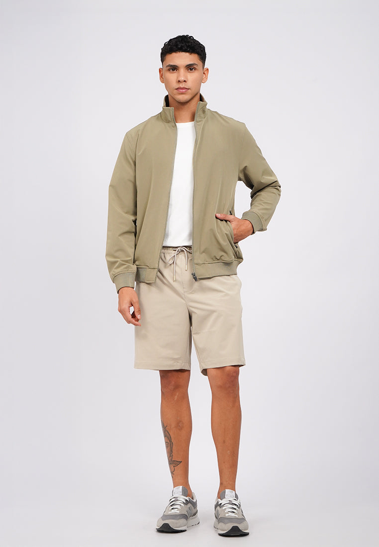 4-Way Stretch High Collar Jacket