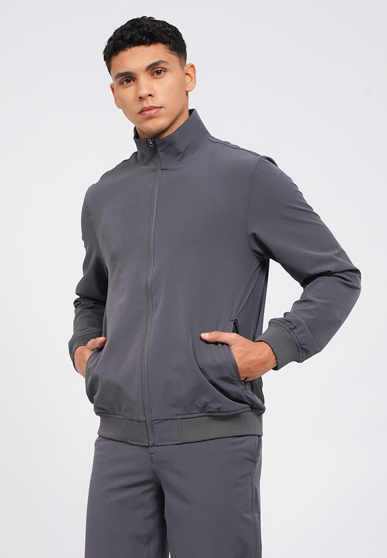 4-Way Stretch High Collar Jacket