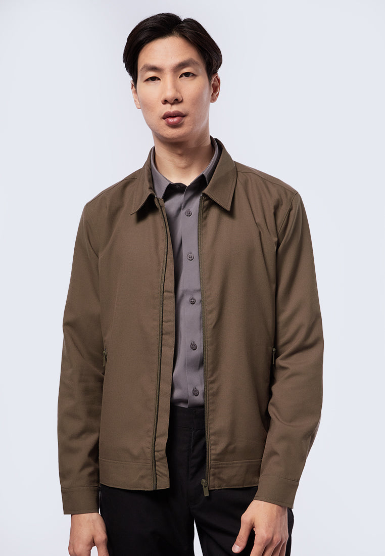 Slim Fit Jacket with Collar
