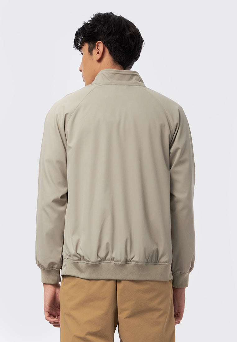 Buttoned High Neck Jacket