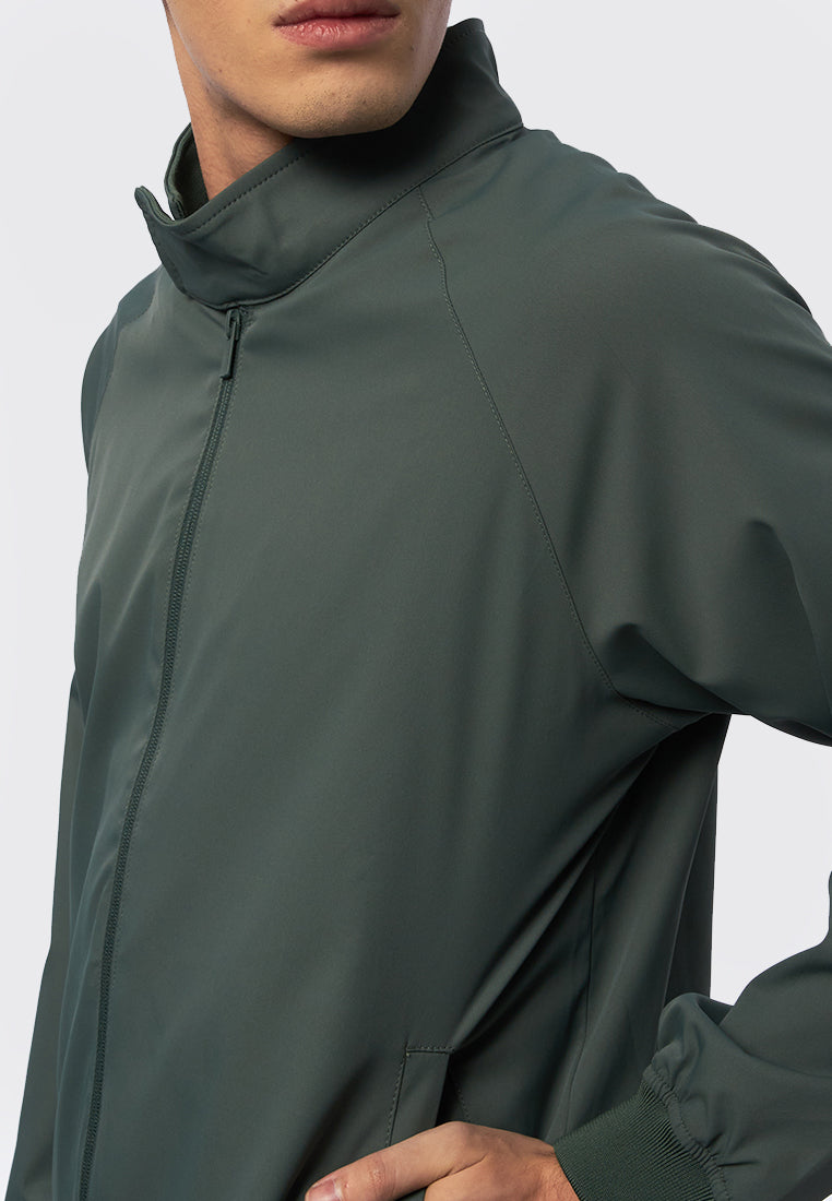 High Neck Jacket with Raglan Sleeve