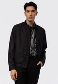 Regular Fit Edgy Bomber Jacket Black