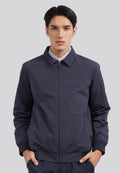 Slim Fit Long Sleeve Collar Jacket Navy