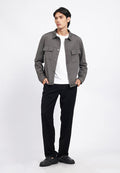 Multi Pocket Overshirt Knit Jacket