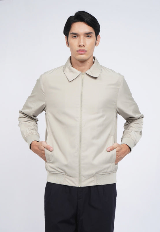 Slim Fit Zipped Collar Jacket
