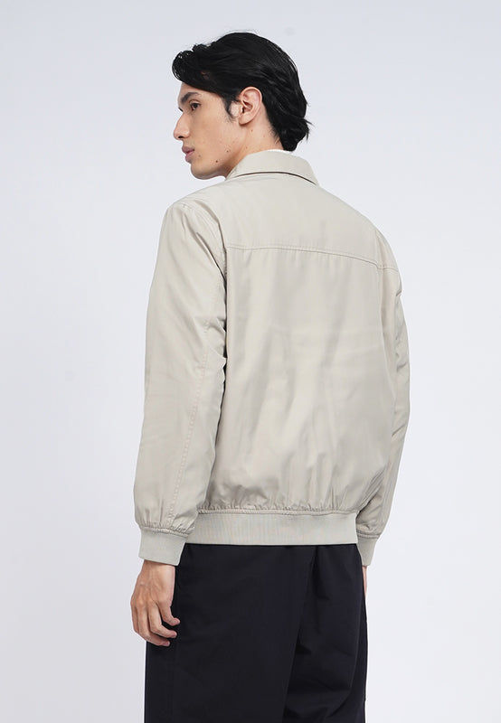 Slim Fit Zipped Collar Jacket