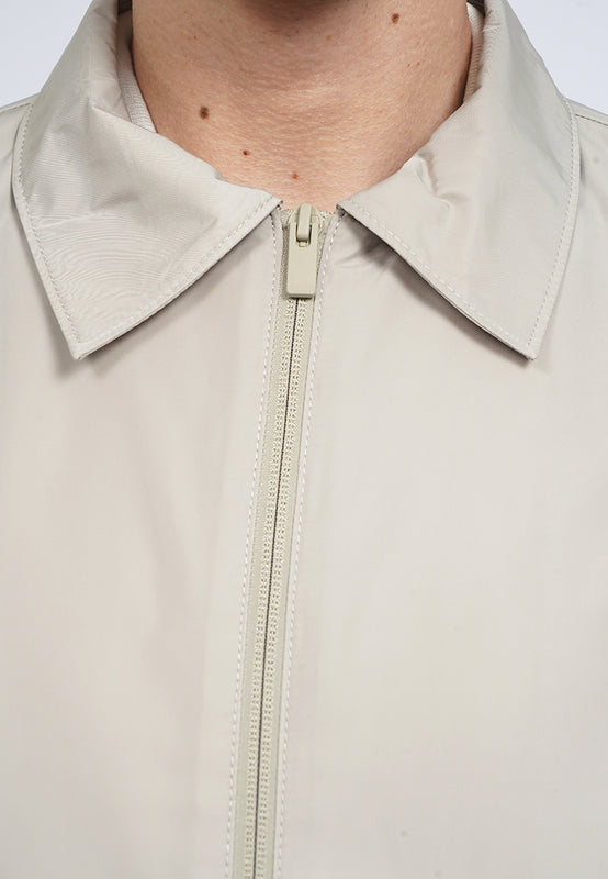 Slim Fit Zipped Collar Jacket
