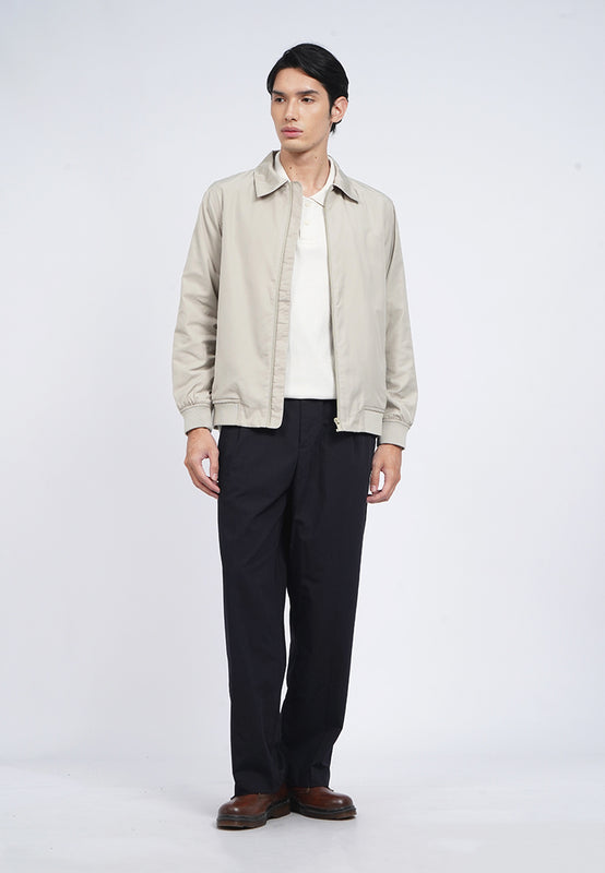 Slim Fit Zipped Collar Jacket