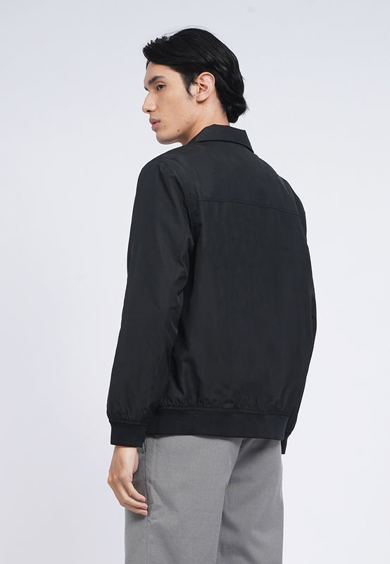 Slim Fit Zipped Collar Jacket