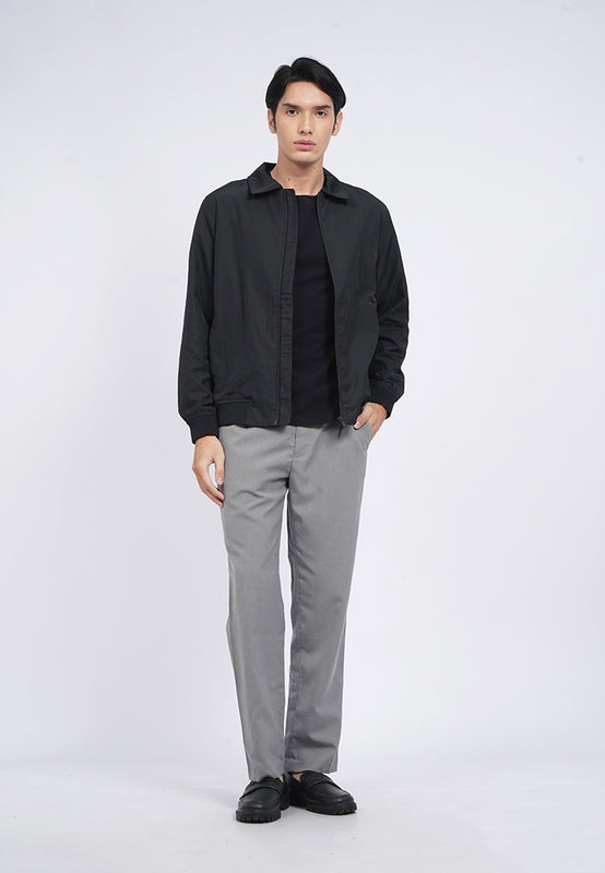 Slim Fit Zipped Collar Jacket