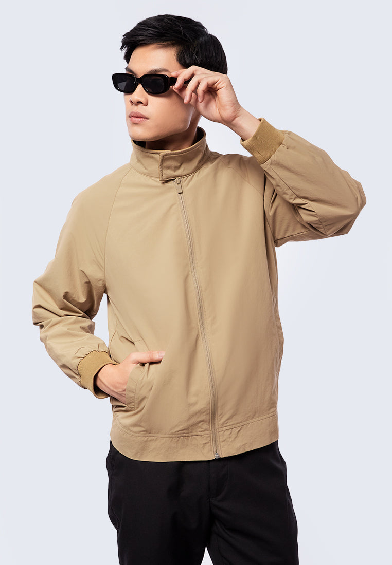 Raglan Sleeve High Neck Jacket