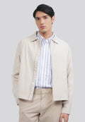 Long Sleeve Collared Jacket Stone