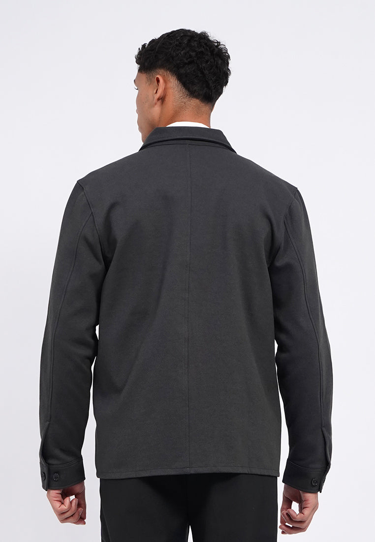Overshirt Jacket with Zip Opening