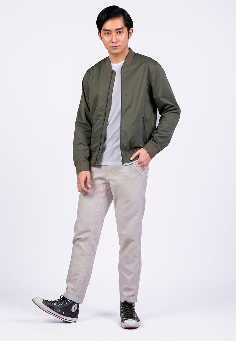 Slim Fit Bomber Jacket