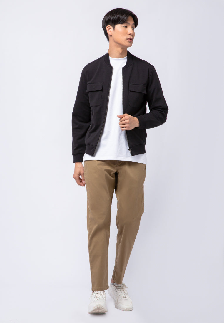 Bomber Jacket with Double Flap Pocket