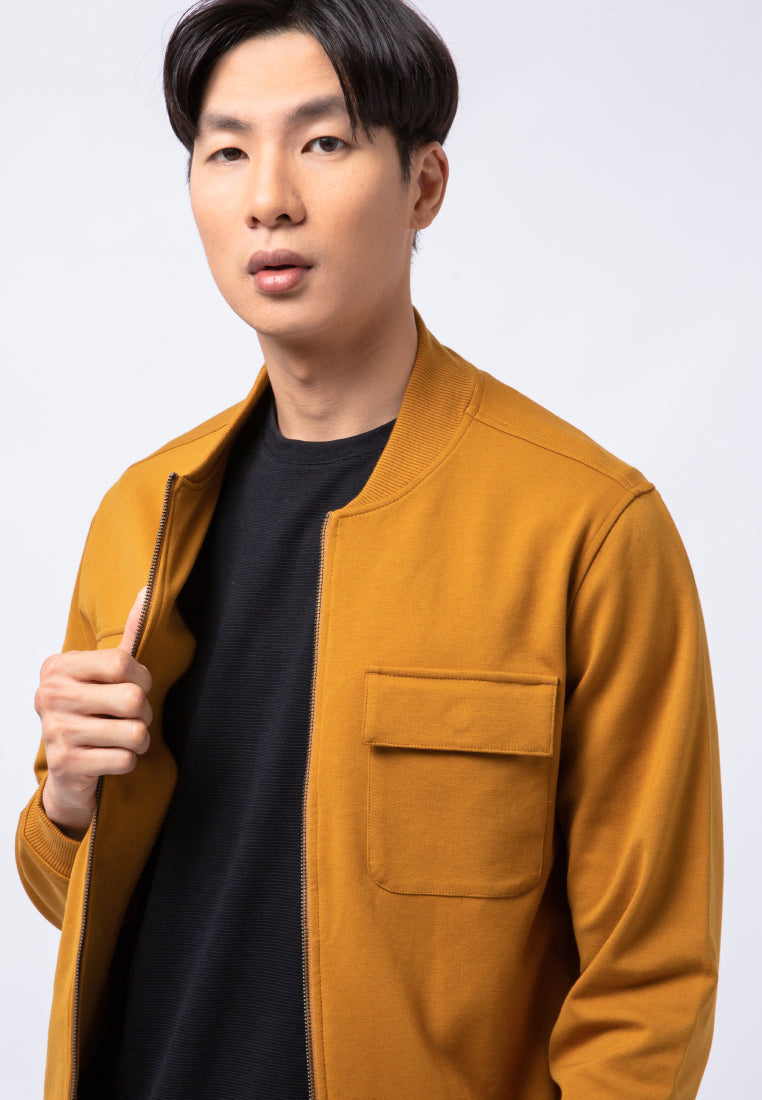 Bomber Jacket with Double Flap Pocket