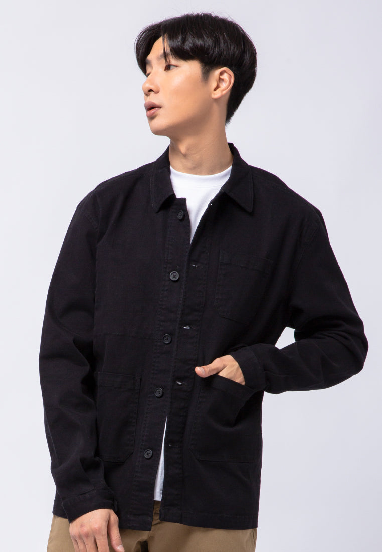 Shirt Jacket with Front Pocket