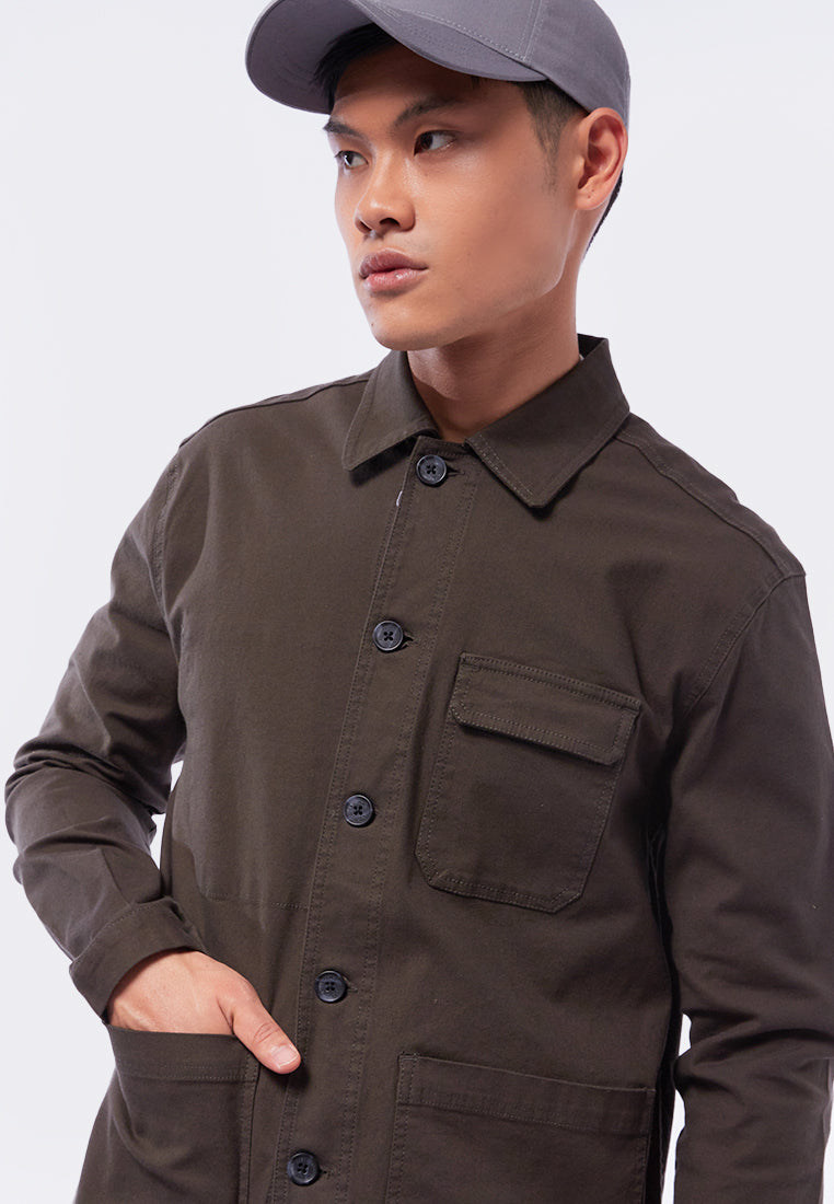 Slim Fit Shirt Jacket