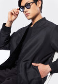 Slim Fit Nylon Bomber Jacket