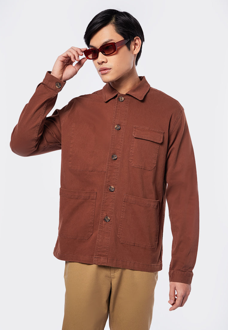 Slim Fit Shirt Jacket