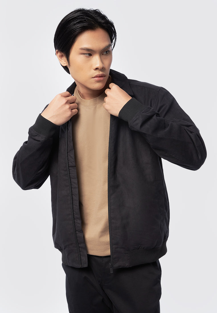 Slim Fit Suede Collar Jacket