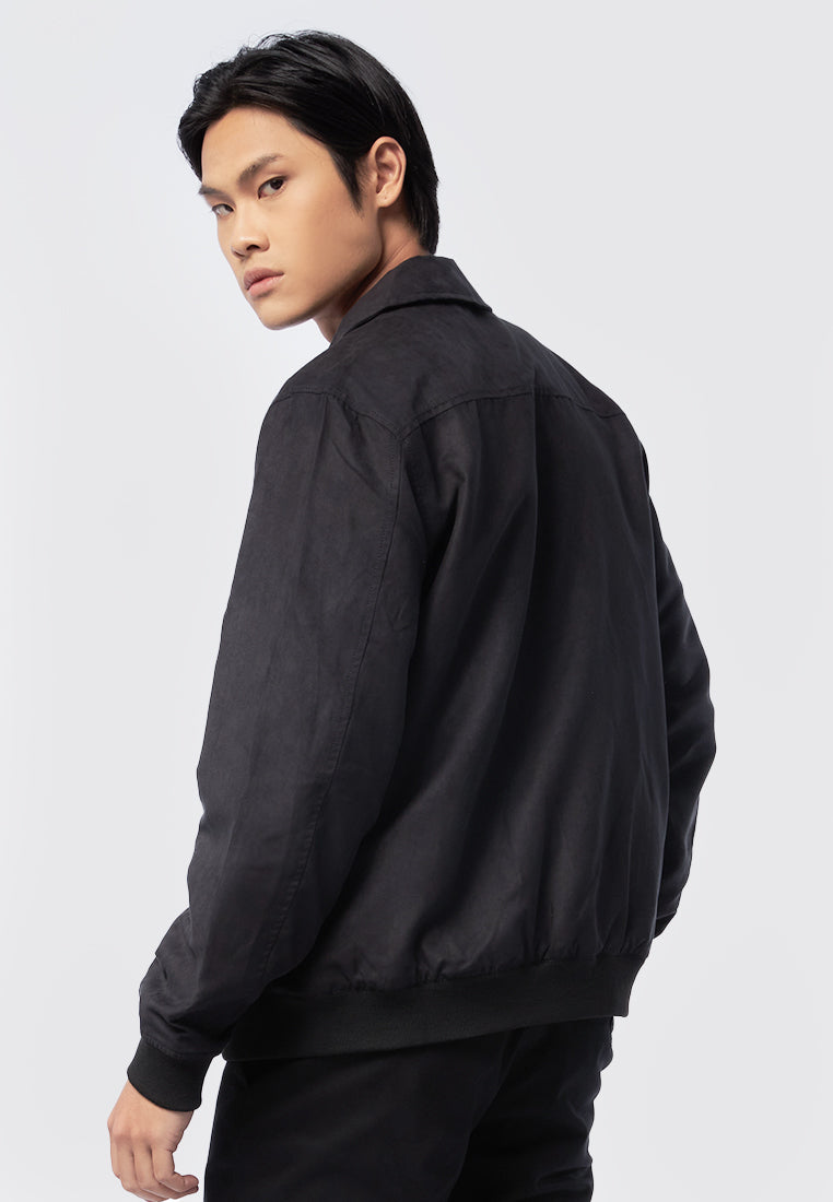 Slim Fit Suede Collar Jacket