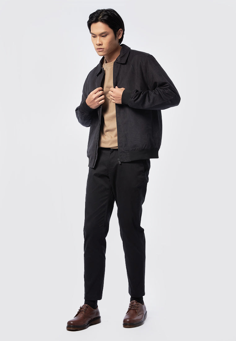 Slim Fit Suede Collar Jacket