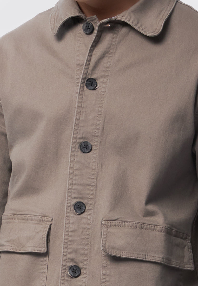 Shirt Jacket with Double Pocket