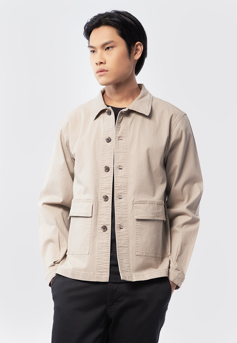 Shirt Jacket with Double Pocket