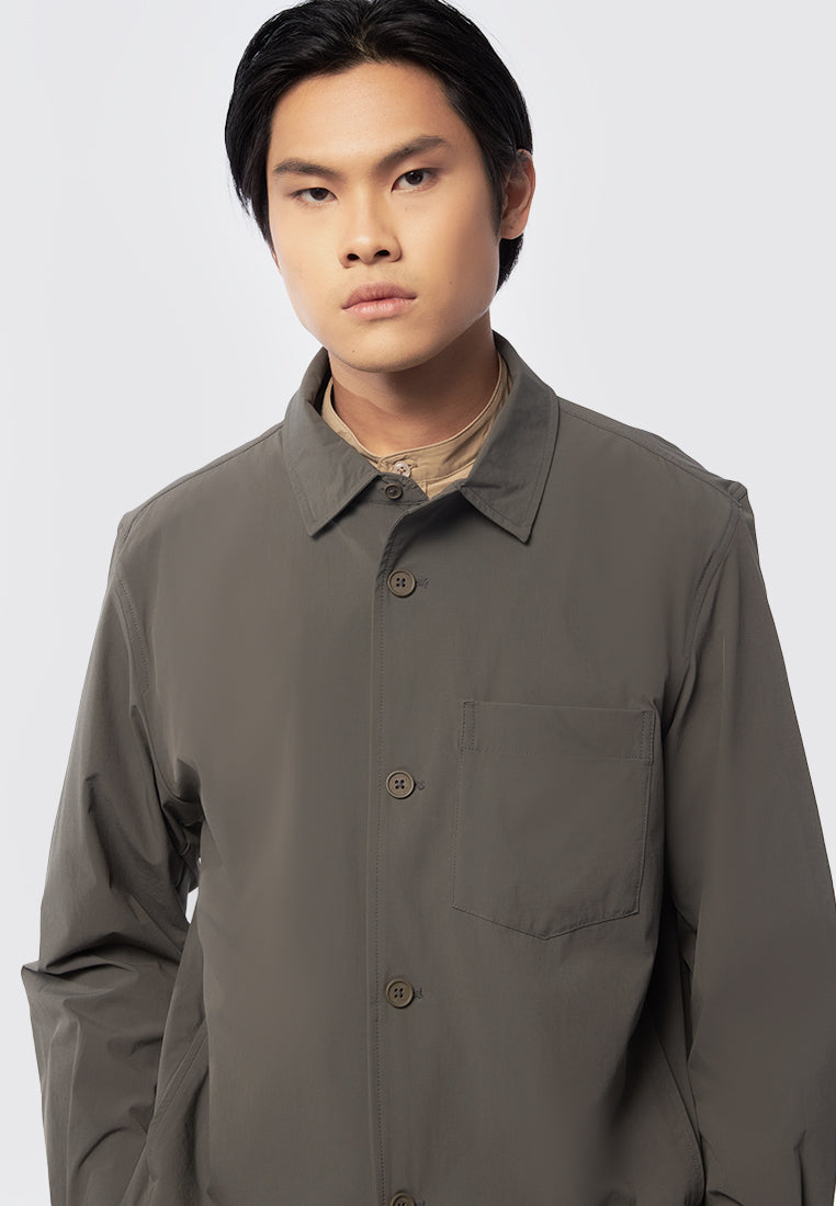 Shirt Jacket with Front Pocket