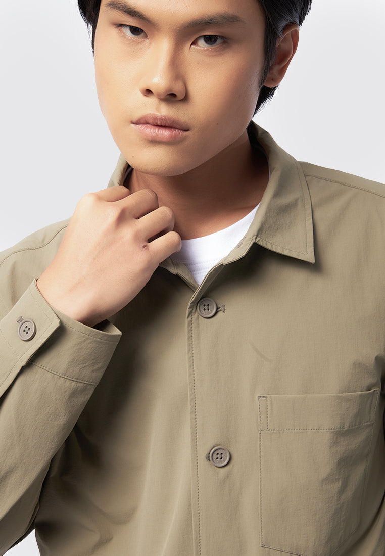 Shirt Jacket with Front Pocket